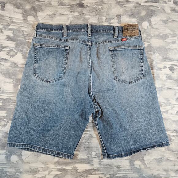 4 Wrangler Denim Shorts Halloween Costume Distressed Destroyed Thrashed Men's 38 - Picture 7 of 12